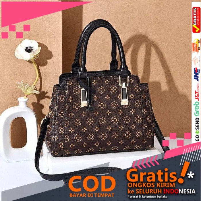 Tas Lv selempang wanita - Hitam ald21