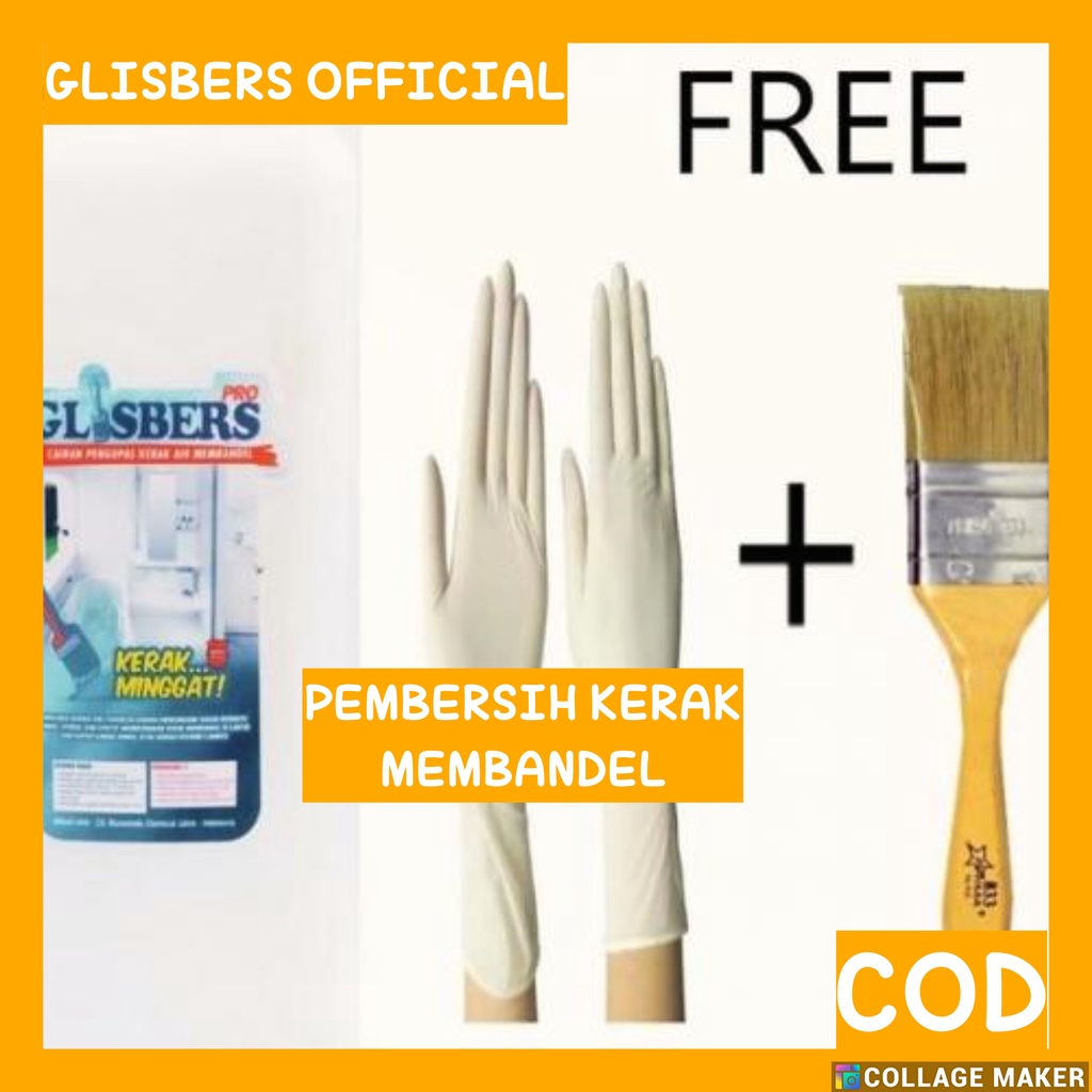 

GLISBERS 500ML FREE KUAS PEMBERSIH KERAK PORSELEN KAMAR MANDI