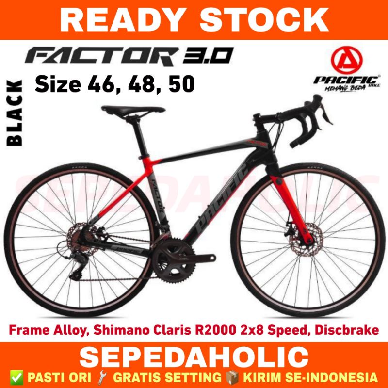 Sepeda Balap Roadbike PACIFIC FACTOR 3.0 700C Garansi Resmi 5 Tahun