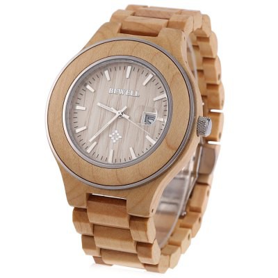 Import Terbaru Jam Tangan Pria Bewell 100A Men Japan Quartz Watch Zebrano Dial Luminous Pointer