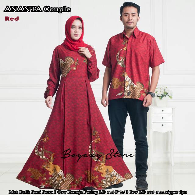 GAMIS MAXI BATIK COUPLE ANANTA ASLI CANTIK