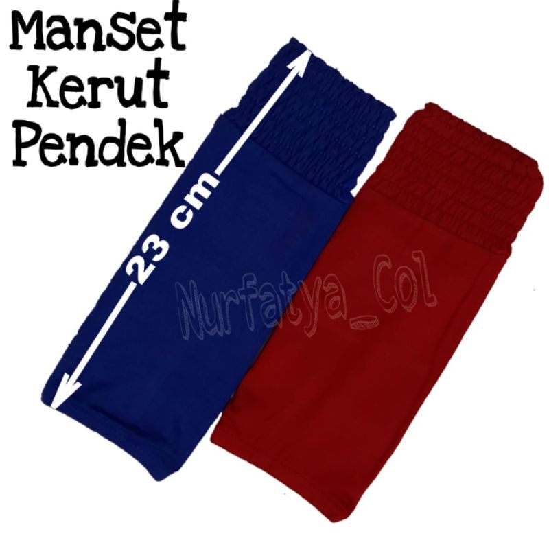 Manset Tangan  Kerut Pendek Manset Tangan wanita Kerut Pendek