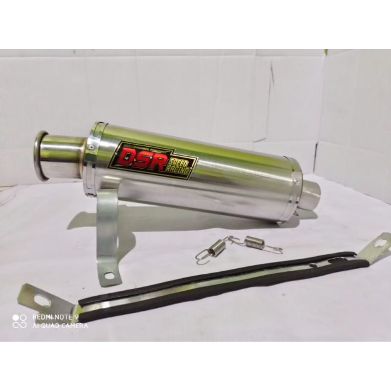 Knalpot Racing Silencer DSR_SPEEDRACING hanya Slencer lengkap sama Per dan Breket