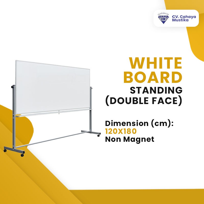 

Jual Papan Tulis Di Malang Whiteboard GH Standing Non Magnet Uk 120x180cm
