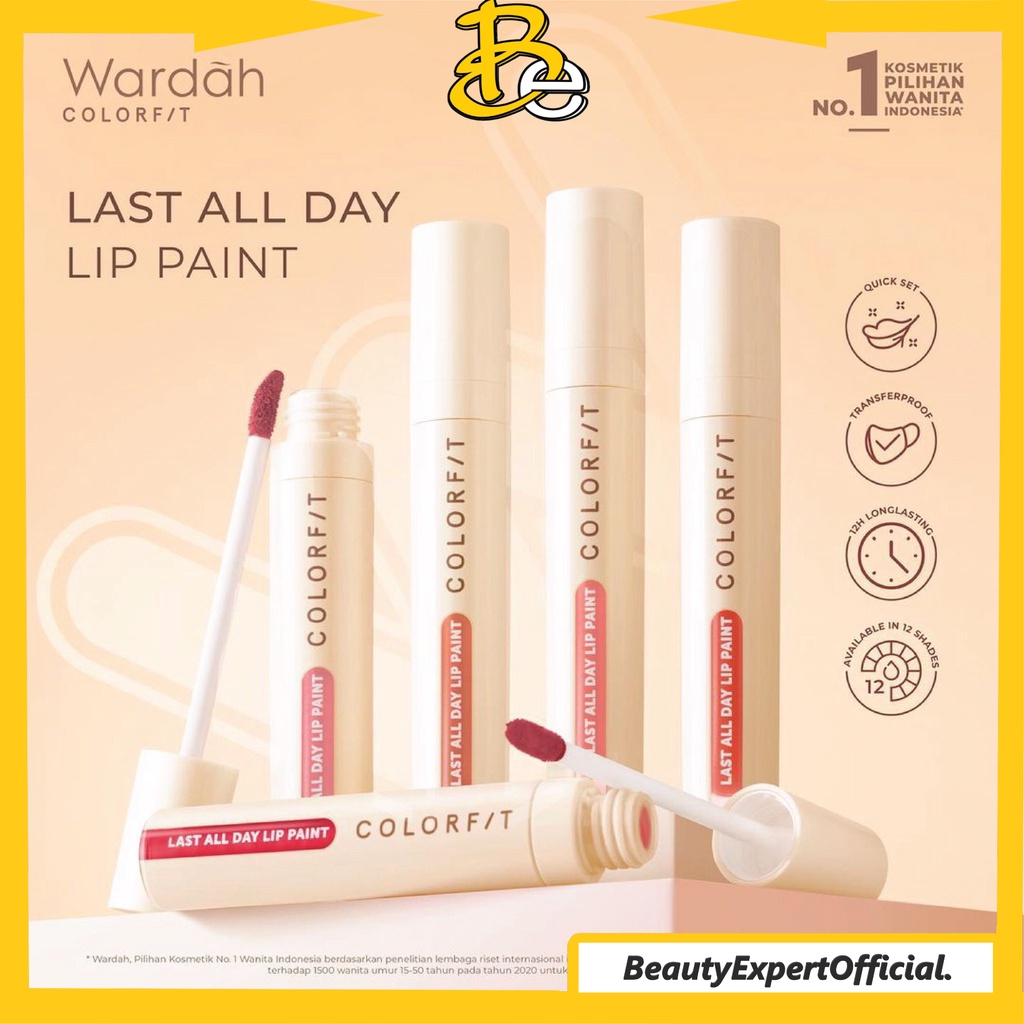 ⭐️ Beauty Expert ⭐️ Wardah Colorfit Last All Day Lip Paint - Tahan Lama Hingga 12 Jam dan Transferproof