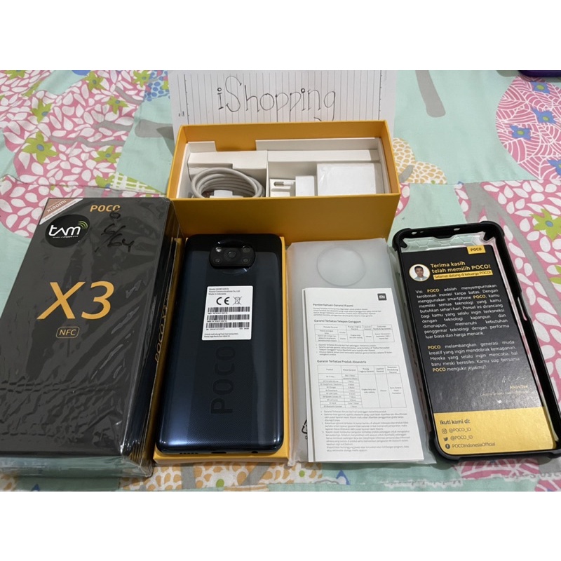 SOLD OUT Xiaomi Poco X3 NFC Hitam 6/64GB ORI Ex Garansi Resmi - NEGO (SECOND)