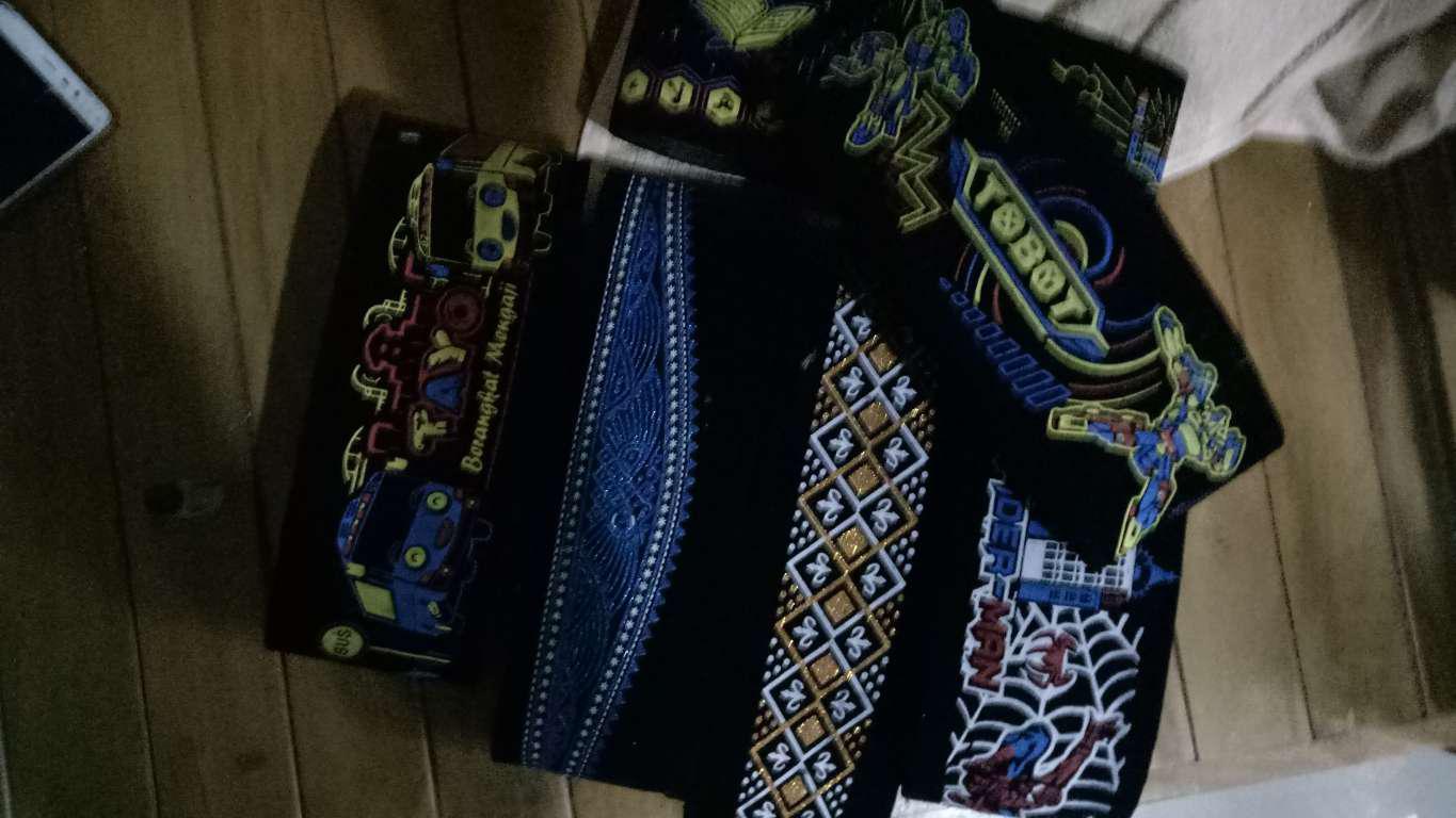 Songkok Batik Kolosebo - Peci Sablon Motif Biru Emas Silver Kopiah Kopyah Kopeah Ac Anak Dewasa