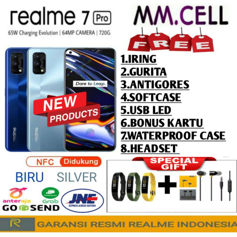 REALME 7 PRO RAM 8/128 GB GARANSI RESMI REALME INDONESIA