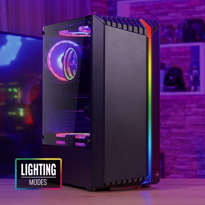 AeroCool BIONIC RGB Tempered Glass