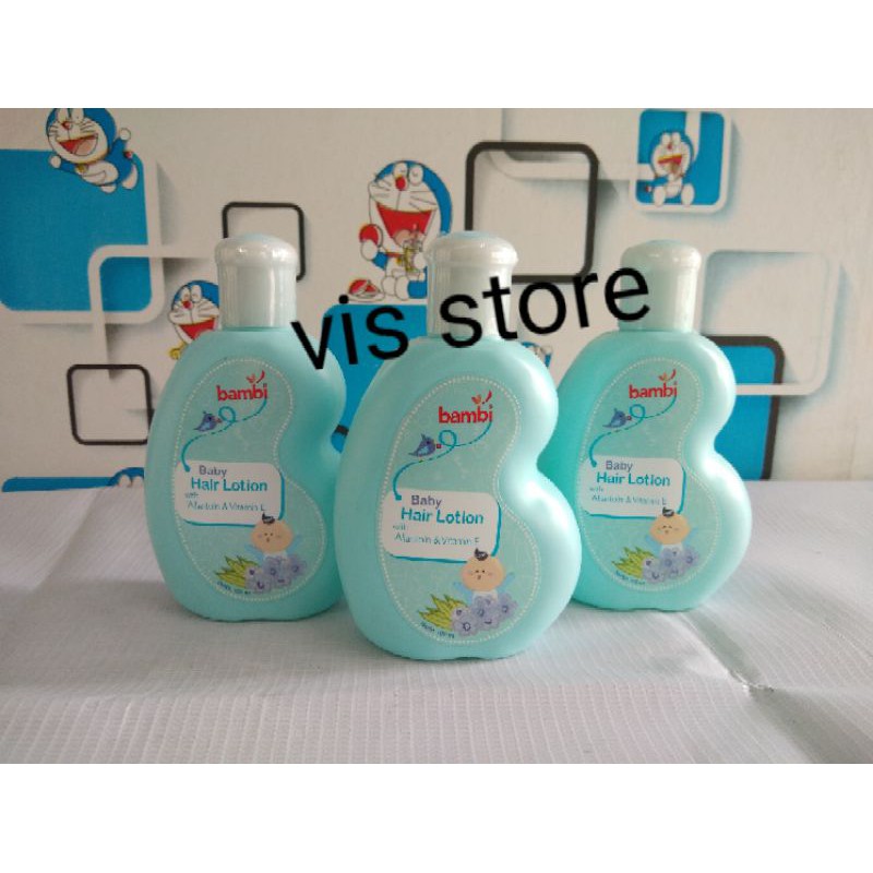 Bambi Baby Hair Lotion with Allontoin &amp; Vit E lotion rambut bayi 100 ml