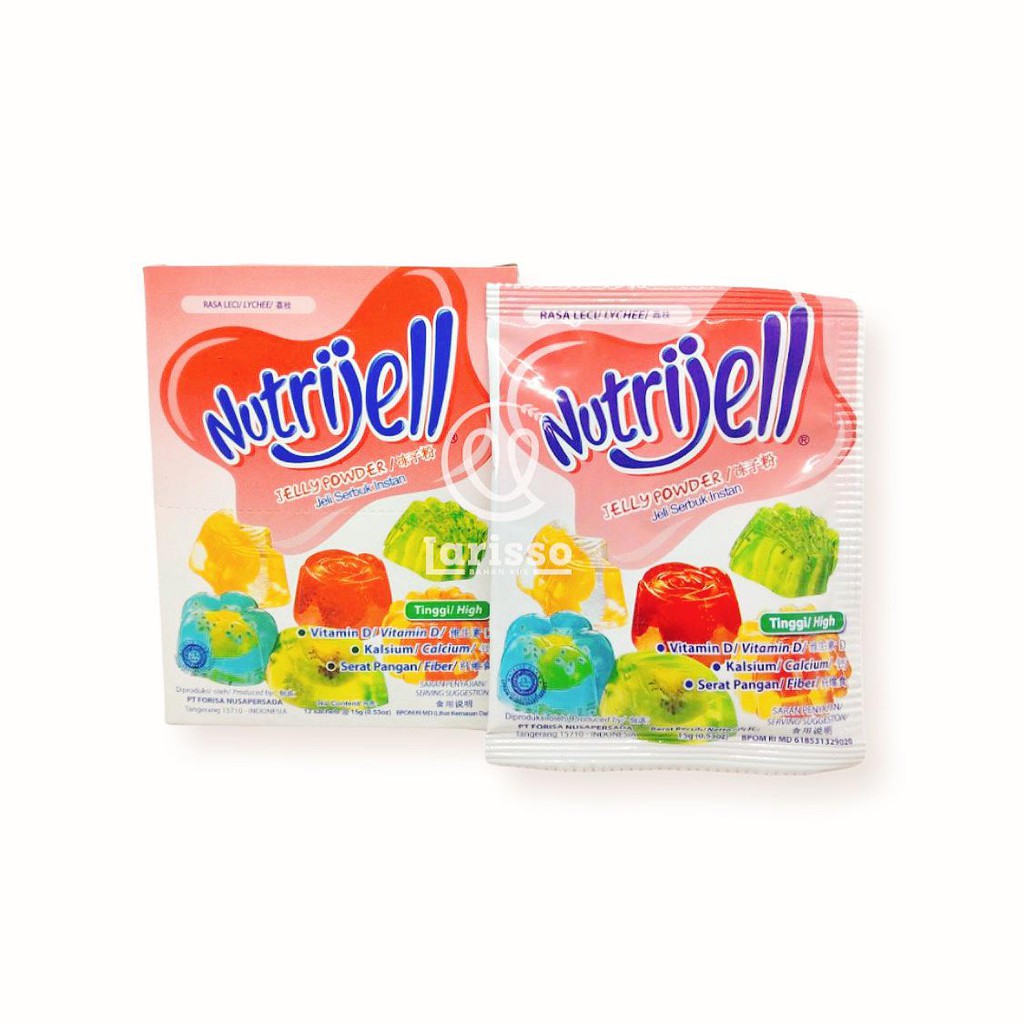 

NUTRIJELL JELLY POWDER JELI SERBUK INSTAN 15GRAM LECI