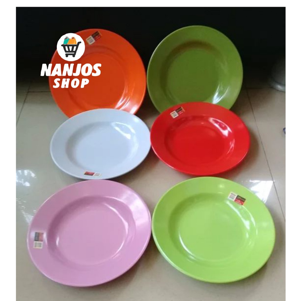 Golden Dragon Piring Makan Nasi Mie Cekung Murah Melamin 9 Inci P0109