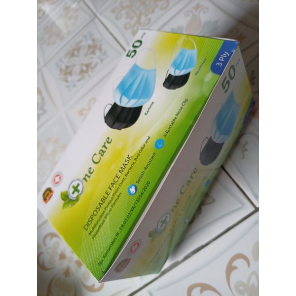 Masker Medis One Care 3 Ply Isi 50 Pcs Murah