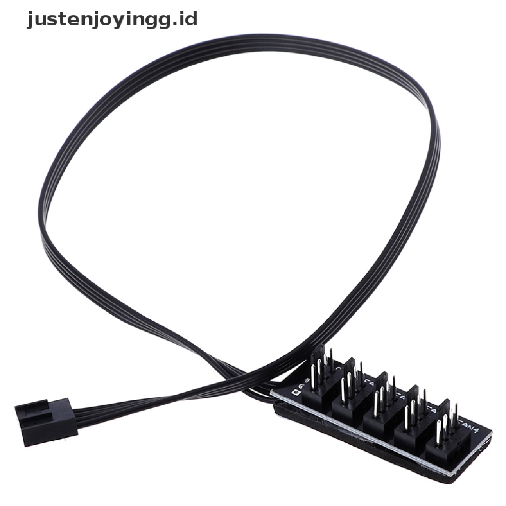 Kabel power adapter splitter 1 Ke 5 4pin molex TX4 PWM Ukuran 40cm Untuk Kipas Pendingin CPU