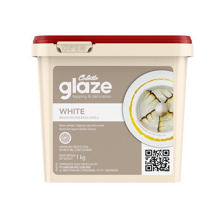 

ORIGINAL MURAH Glaze colatta 1kg - White