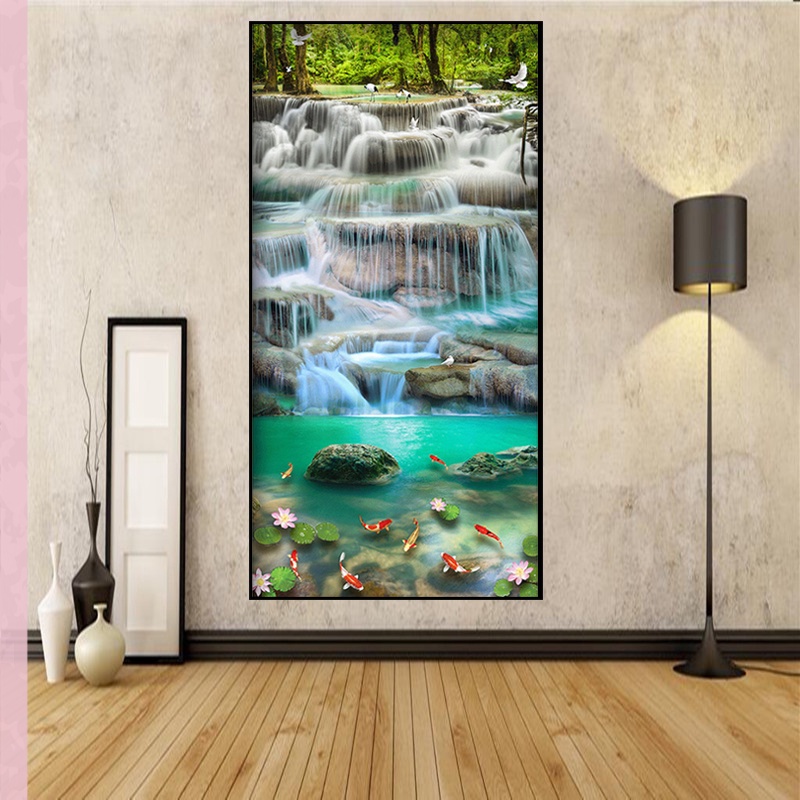 5D DIY Full Drill Diamond Painting Landscape Cross Stitch Embroidery Kit