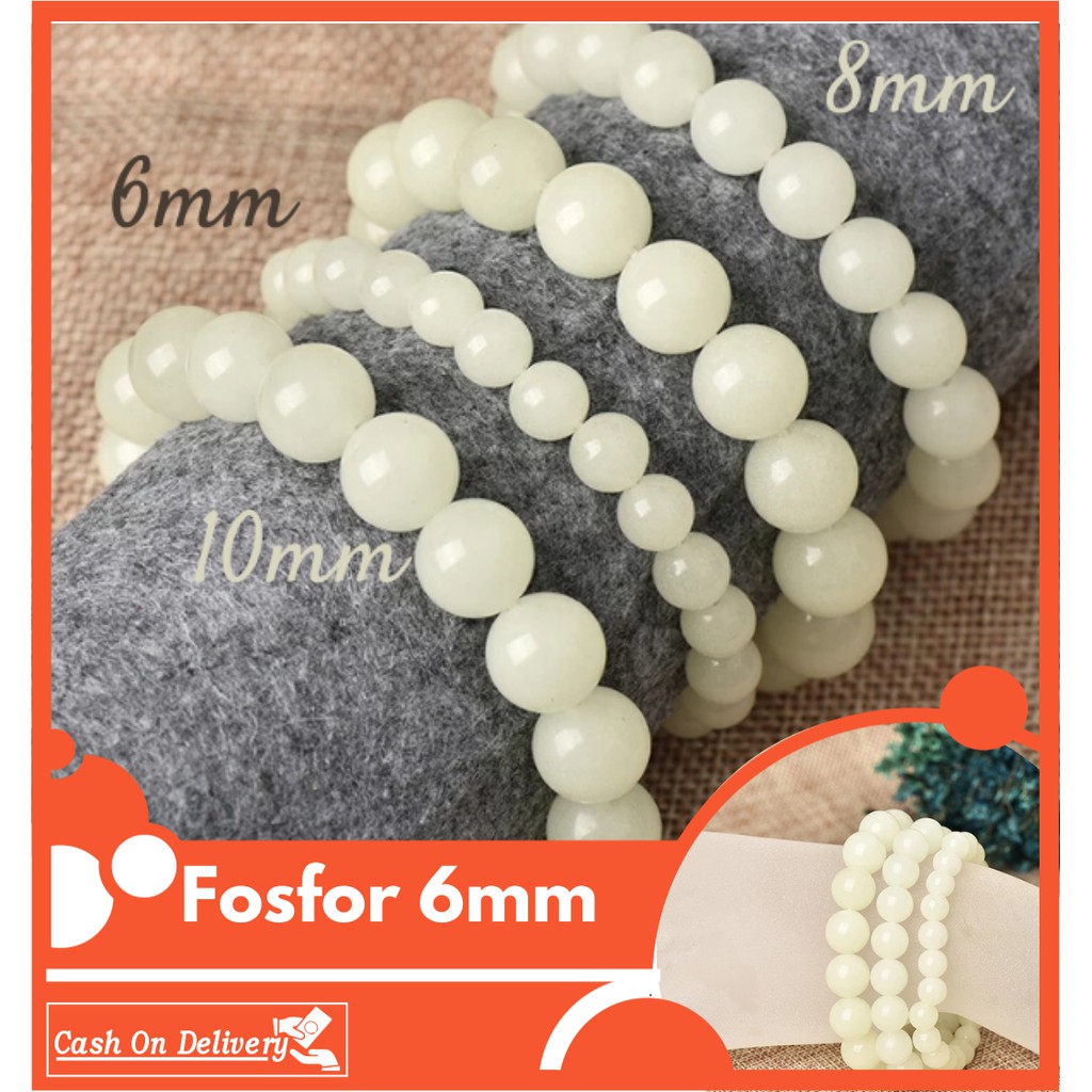 GELANG BATU FOSFOR MEWAH GLOW IN THE DARK TOP QUALITY