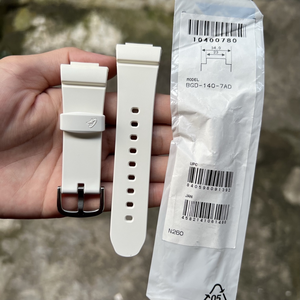 Strap tali jam tangan casio baby-g BGD-140 7AD original band BGD 140