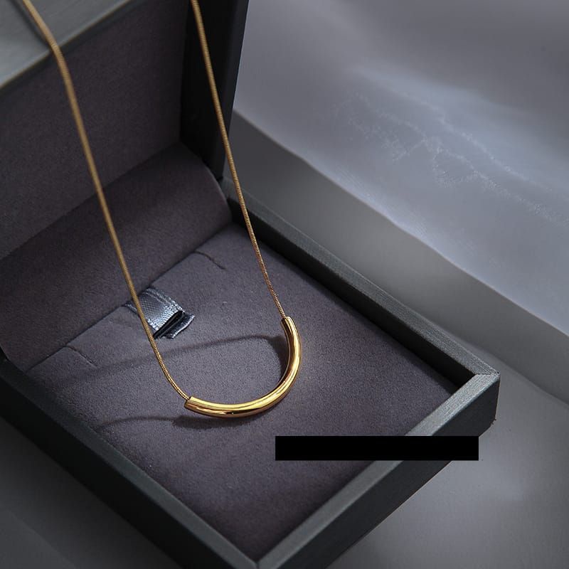 Kalung Simple Smile Titanium Antikarat Premium