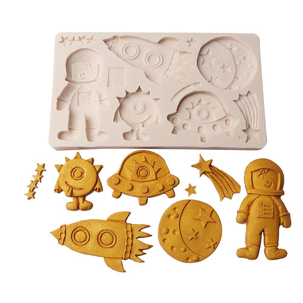 Top Cake Mold Aman Astronot Silicone Sugarcraft Mold