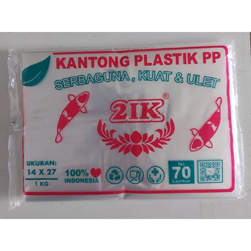 Plastik PP Bening Koi (14x27) 1kg