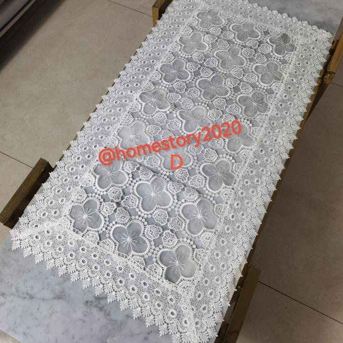 Taplak Meja Tamu Renda Bordir Mewah