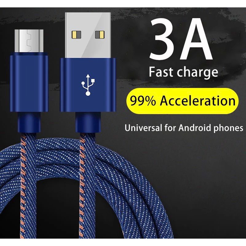 [RO ACC] NVN-KD30 NANVAN JEANS KABEL DATA CHARGER FAST CHARGING ALL TIPE HP