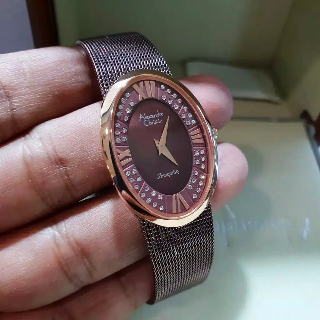 AC alexandre Christie 2280 AC Wanita  original rantai pasir coklat