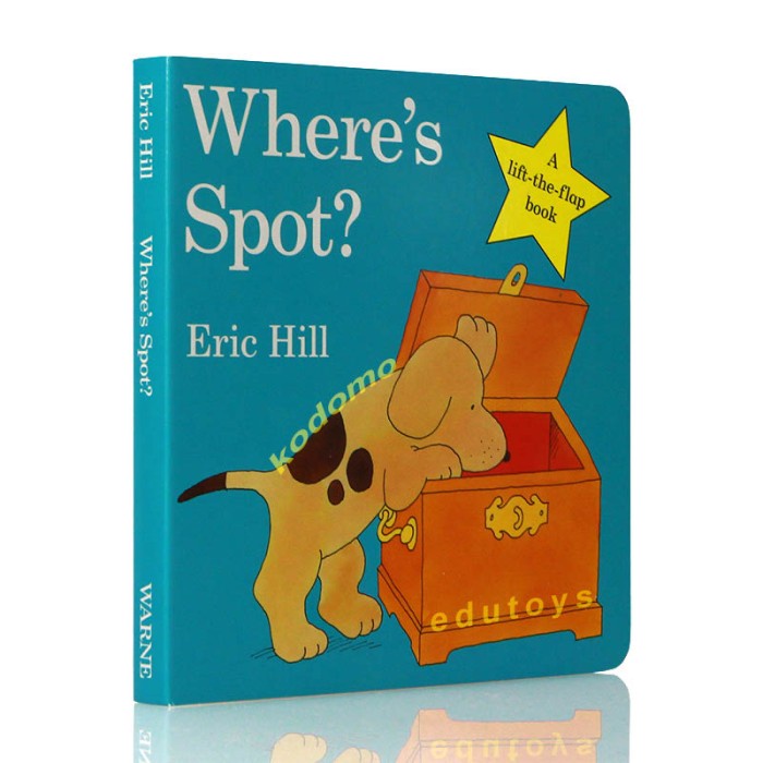 

TURUN HARGA Where's Spot by Eric Hill , A lift-the-flap book ( Board Book ) BR039