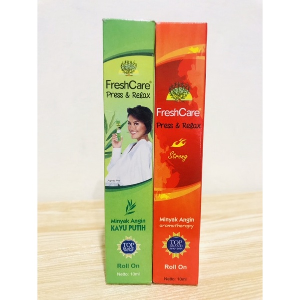 FRESHCARE PRESS &amp; RELAX STRONG HOT 10ML / FRESH CARE MKP MINYAK KAYU PUTIH