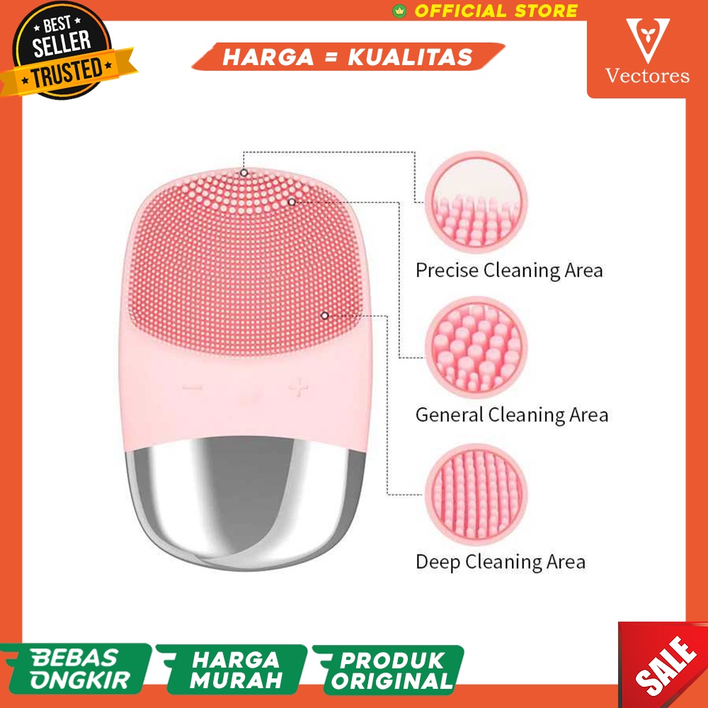 Alat Sikat Untuk Pembersih Bersih Wajah Elektrik Electric Facial Brush