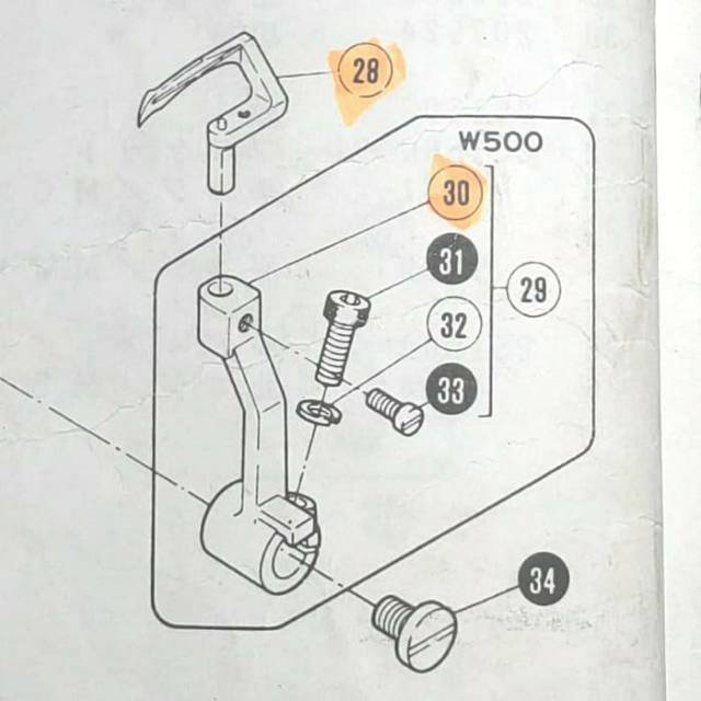 252007-02 Dudukan loper Kam/Kamkut/OVERDECK W500