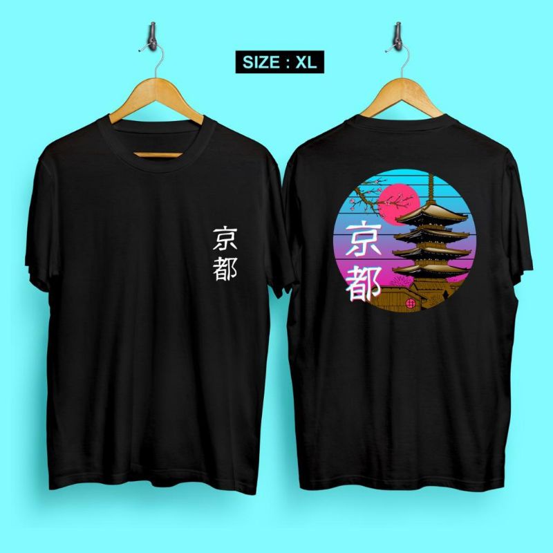 Kaos unisex Local brand hype Bangunan Jepang #2