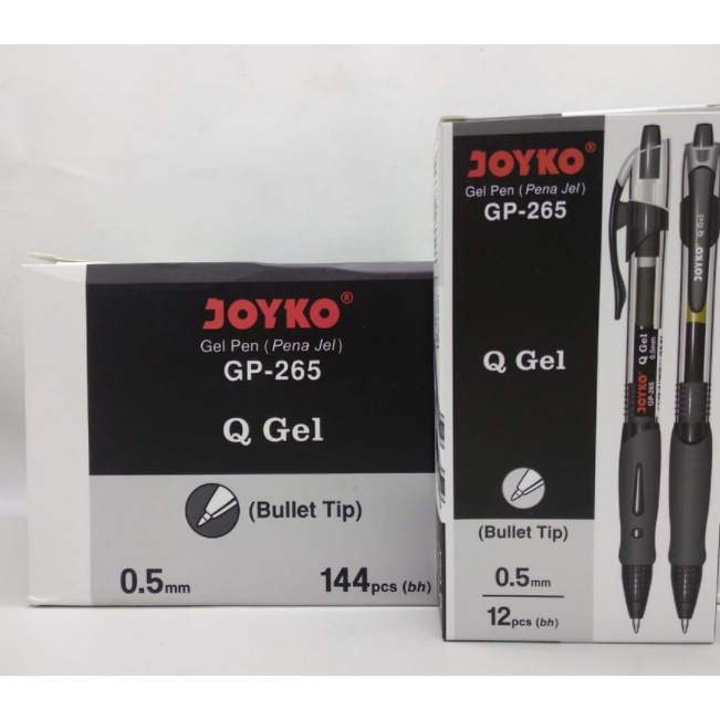 

Pulpen Gel Cetek/ Gel Pen/ Pena Cetek Q Gel Hitam 0.5 mm Joyko GP-265