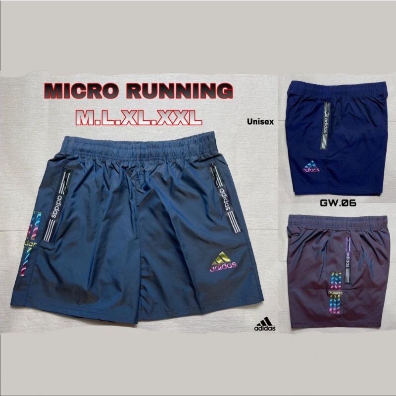 CELANA MICRO PARASUT ADIDAS PENDEK OLAHRAGA RUNNING NEW IMPORT GRADE