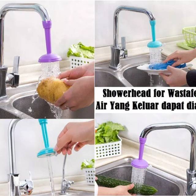 SAMBUNGAN KRAN AIR WASTAFEL ELASTIS SHOWER KERAN