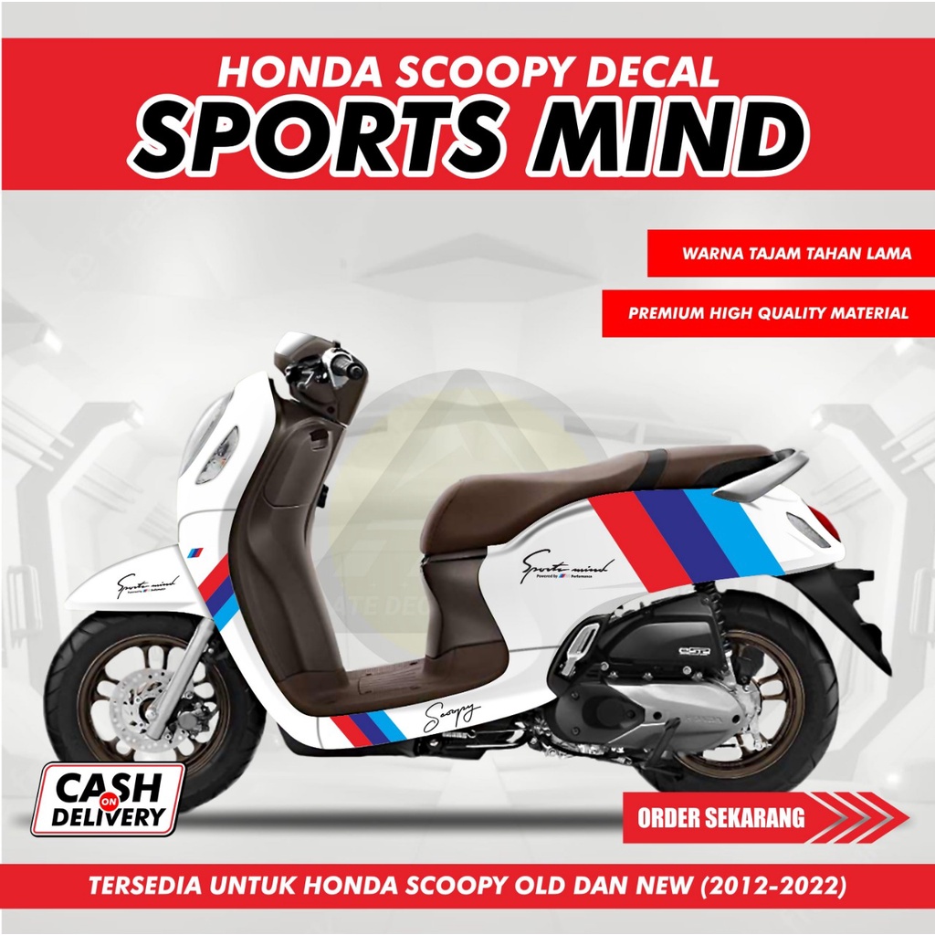 decal PRINT SCOOPY FULL BODY / DECAL SCOOPY SIMPLE