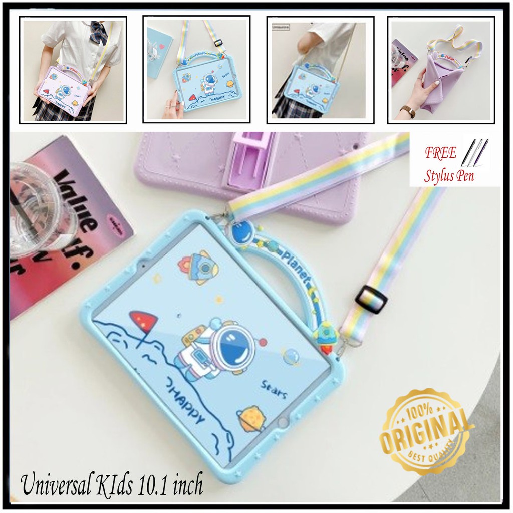 Huawei Docomo Dtab D01K D01H Softcase Cover Casing Kids Standing Astronot Astraunot Cute