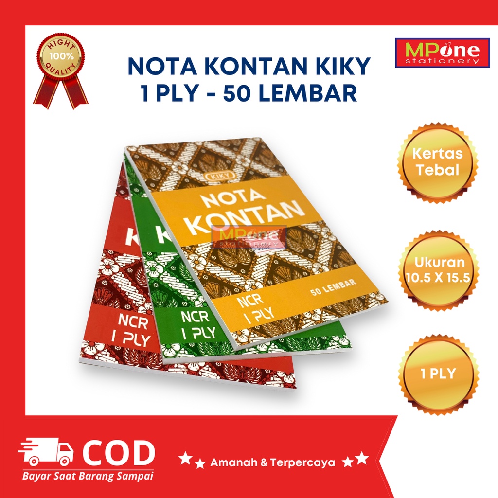 

(1 Pcs) Nota Kontan Kiky / Buku Nota Kontan Kecil / Buku Nota Kiky