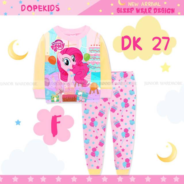 AS Setelan Pajamas Baju Tidur Dope Kids DK 27 Import