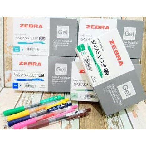 

Pulpen Pen Gel Zebra Sarasa Clip Warna 0.5 mm