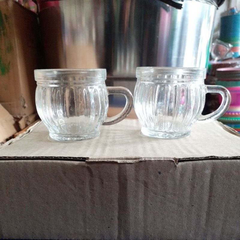 sloki kaca kecil/cangkir kaca/cangkir tangkai kecil/gelas tangkai mini/sloki harga lusinan/cangkir l