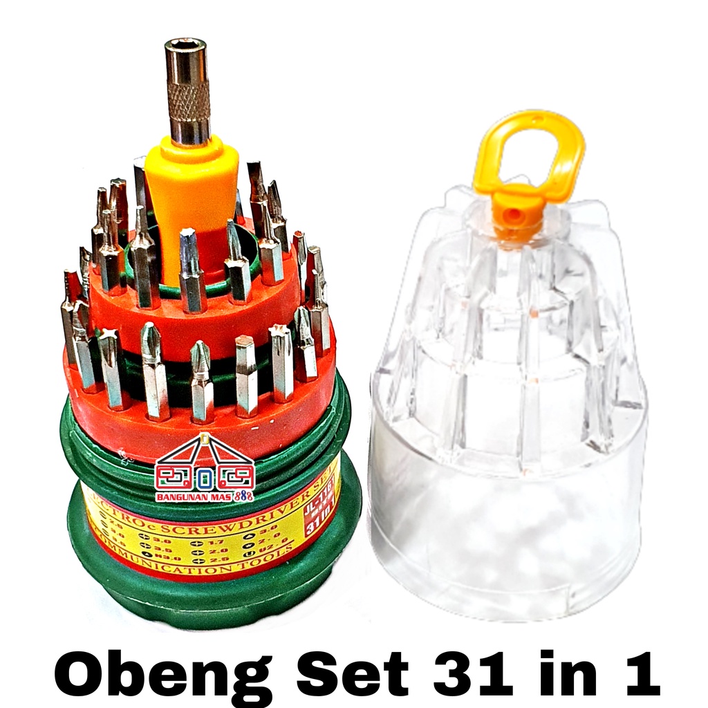 OBENG JAM SET atau OBENG GRANAT 31 in 1-OBENG SET -OBENG MINI SET-OBENG