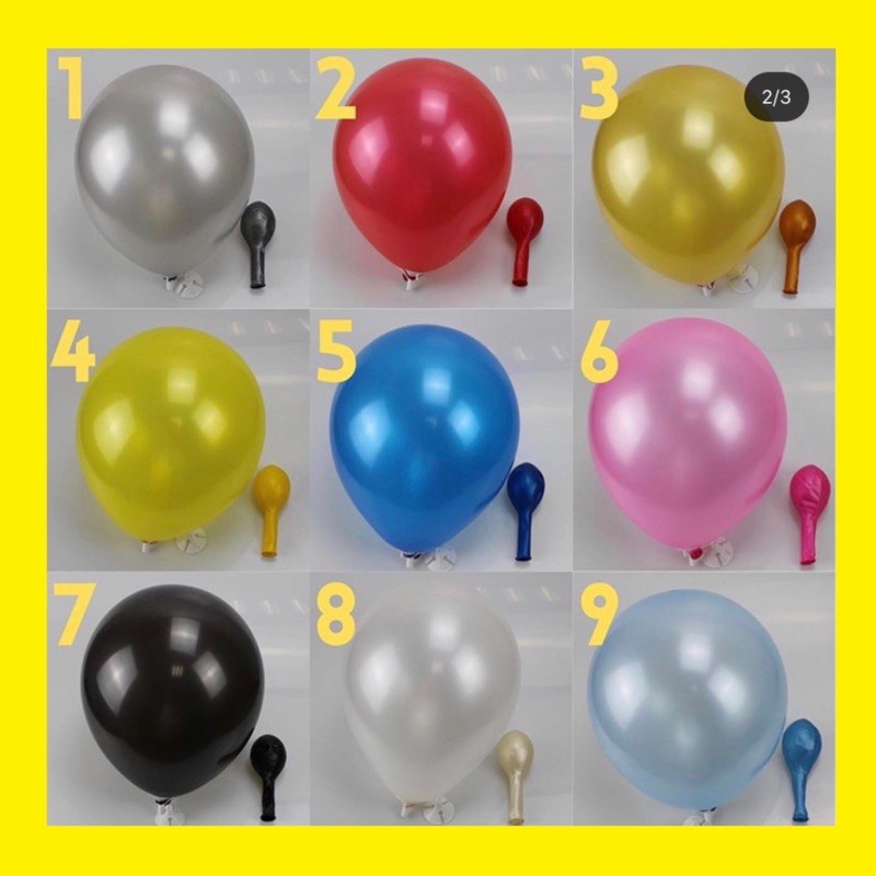 Balon latex balon balon mettalic balon metalik balon pesta balon polos