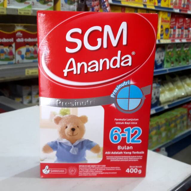 

Susu SGM Ananda 6-12 bulan 400gr Presinutri 2