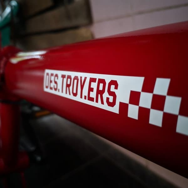 CUTTING STICKER FRAME SEPEDA ELEMENT LOGO TROY DESTROYERS ver 2