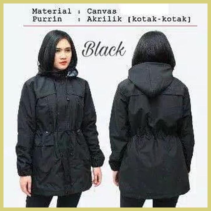 JAKET WANITA PARKA TERBARU JAKET KOREA CASUAL CEWEK KEREN TERMURAH - PINK, XL