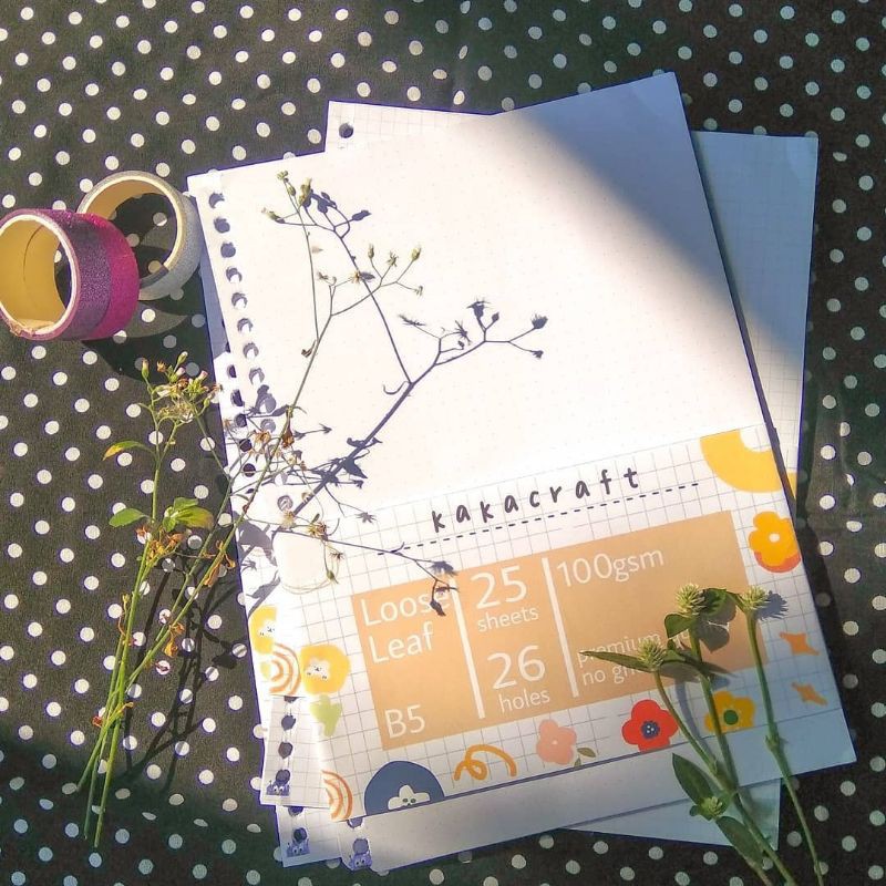 

[kakacraft] LOOSE LEAF B5 DOTTED 100 GSM