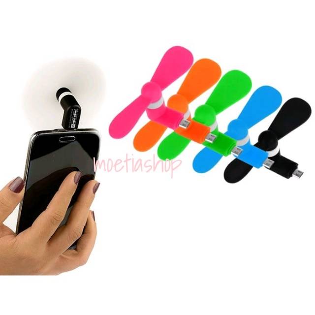 Kipas otg micro colok handphone/acsesoris hp murah