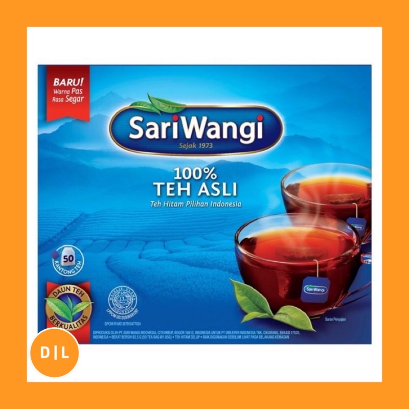 

Sariwangi Teh Celup Hitam 1.85 G isi 50 TB50